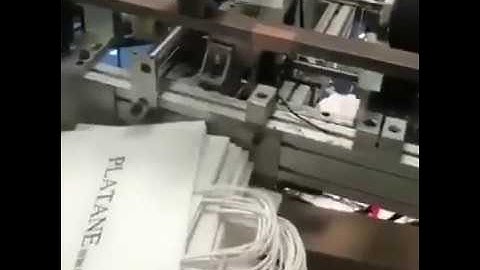 Champion Machinery Automatic Paper Handle Pasting Machine