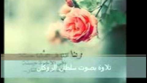 صوت جميل _مقطع من سورة القيامة_ بصوت سلطان الروكان.3gp