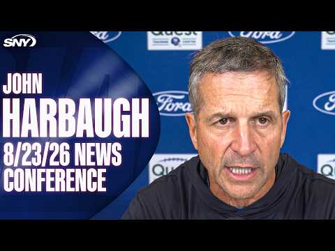 John Harbaugh on Giants' roster cut-down's to come following second preseason game
