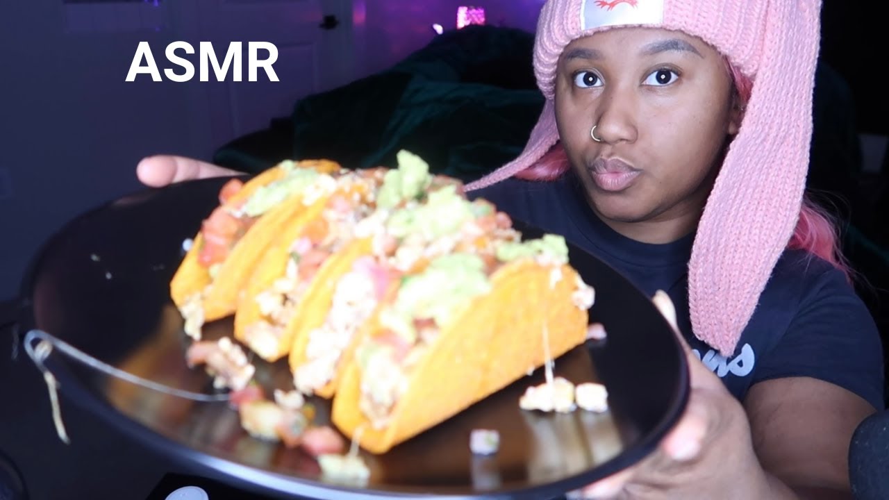 ASMR | CRUNCHY NACHO CHEESE TACOS MUKBANG  | Crunch Sounds 🌮