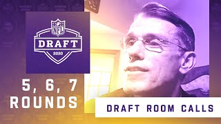Draft Room Calls Featuring the Minnesota Vikings' 5th, 6th and 7th 2020 NFL Draft Round Picks