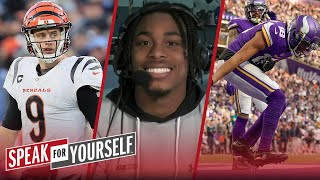 Justin Jefferson talks the origin of 'the griddy,' Joe Burrow's game I NFL I SPEAK FOR YOURSELF