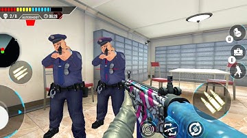 Bank Robbery SSG Shooting Game _ Android Gameplay