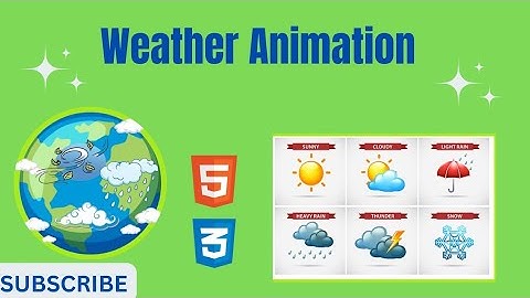 Weather Animation using HTML|CSS #html #css