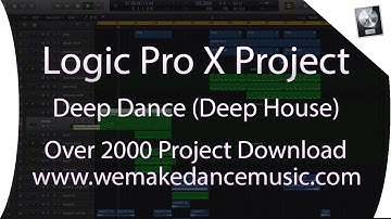 Logic Pro X Deep house Template Deep Dance BY Egas www.wemakedancemusic.com