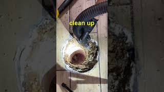 How to replace a broken toilet flange, even if it is glued to the drain pipe, easy DIY #diy