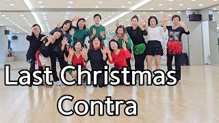 Last Christmas-Contra Line Dance |Absolute Beginner Contra dance |캐롤 초급라인댄스