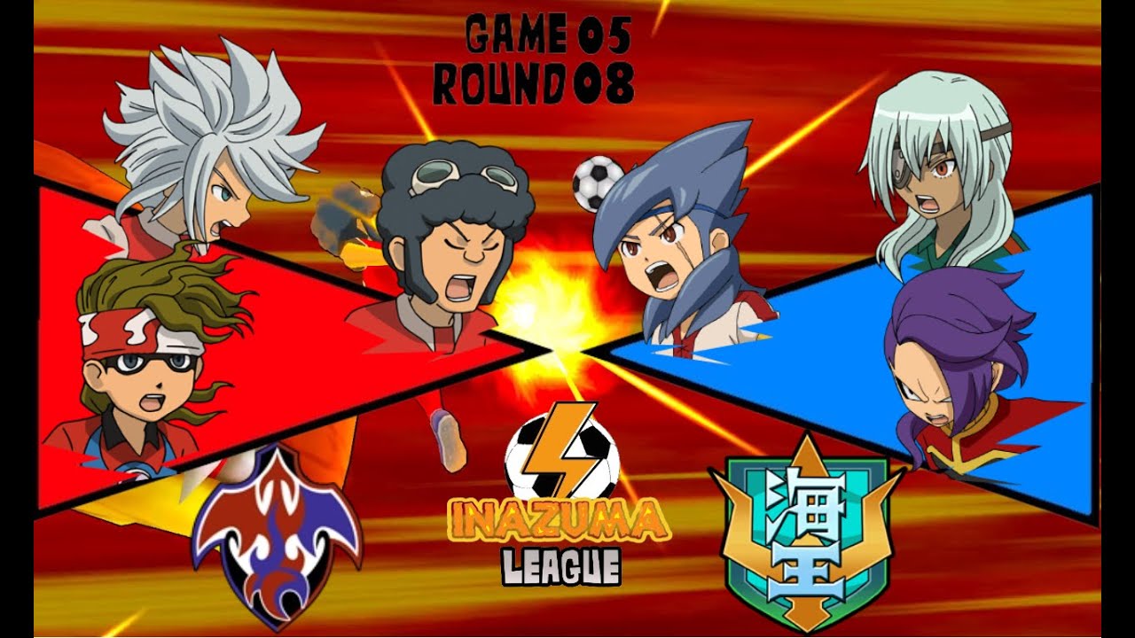 Inazuma League | G05/ R08 | Fire Dragon VS Kaiou Gakuen | Inazuma Eleven Go Strikers 2013