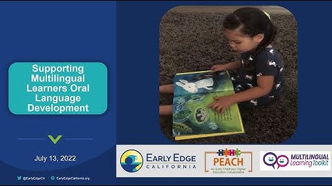 Session 2: Supporting Multilingual Learners’ Oral Language Development