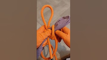 HOW TO TIE Incredible Tarp Corner Knot - simple but works #knotskill #diy #shorts #climbing #camping