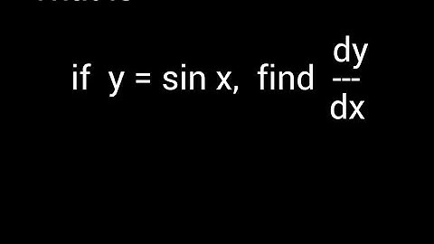 Differentiate  y = sin x  from first principle.  #differentiation #sin_x