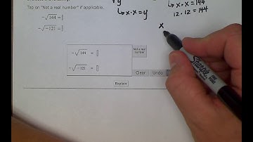 ALEKS: Square roots of perfect squares with signs (MC)