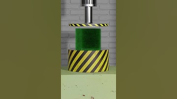 Minecraft Slime Block VS Hydraulic Press, realistic #Shorts
