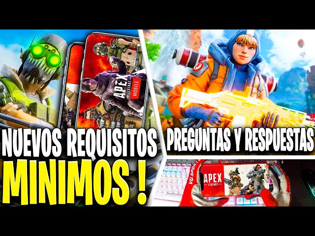 APEX LEGENDS MOBILE NUEVOS REQUISITOS MINIMOS ! PREGUNTAS y RESPUESTAS +  PVP SALA ANDROID / iOS 