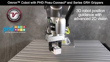 Voelker Controls Omron TM with PHD PneConnect Plug and Play Gripper