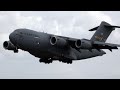 4Kᵁᴴᴰ USAF Boeing C-17A Globemaster III United States Air Force, Arrival & Departure @ RAF Fairford