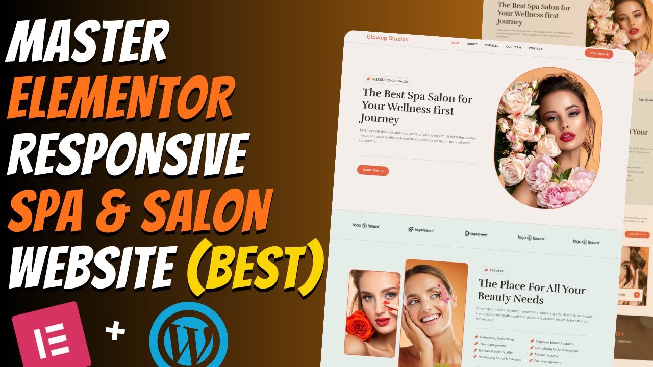 Master ELEMENTOR : Create a Modern Responsive SPA & SALON Website ...