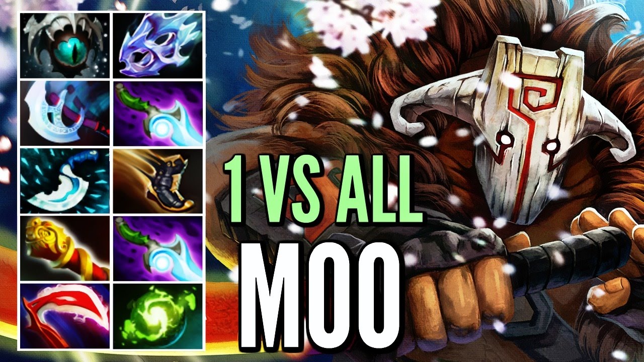 Pro Juggernaut Carry By Moo 1 vs All Destroying Pub US Gameplay Dota 2