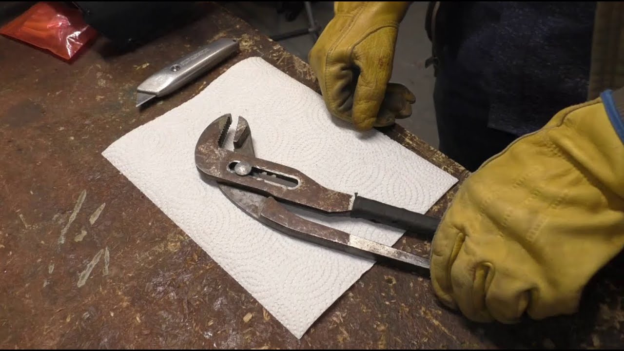 Clean up of rusty pliers YouTube