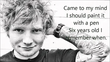 Ed Sheeran- Afire Love lyrics