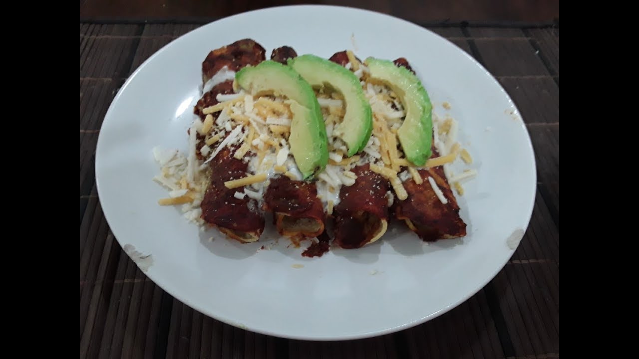 ENCHILADAS ROJAS VEGANAS. YouTube