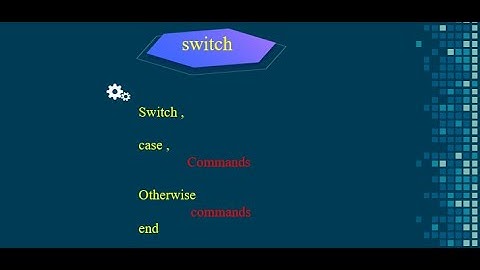الحلقة#17 شرح switch case في الماتلاب ||  Conditional Control — switch in MATLAB
