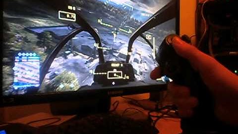 Battlefield 3 - Flying an attack helicopter with a joystick