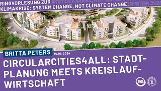 Circular Cities 4 All - Stadtplanung meets Kreislaufwirtschaft | Fridays for Future