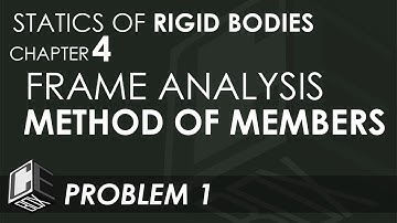Statics of Rigid Bodies Chapter 4  Frame Analysis Problem 1 (PH)