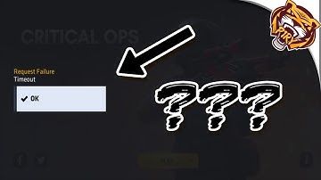 Critical Ops - HOW TO FIX CAN