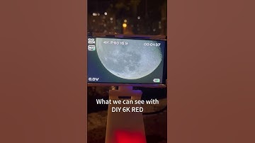 DIY red Komodo 6K shoot the moon by Hawkeyefirefly V6 pro 1 inch! #hdmicamera #moon #diy #redkomodo