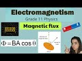 Magnetic flux grade 11 electromagnetism