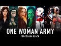 ONE WOMAN ARMY | Marvel & DC (Porcelain Black)
