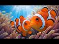 Deep Ocean Relaxation in 4K 🐠 Clownfish & Coral Reef Calm Blue Ocean Ambience for Sleep