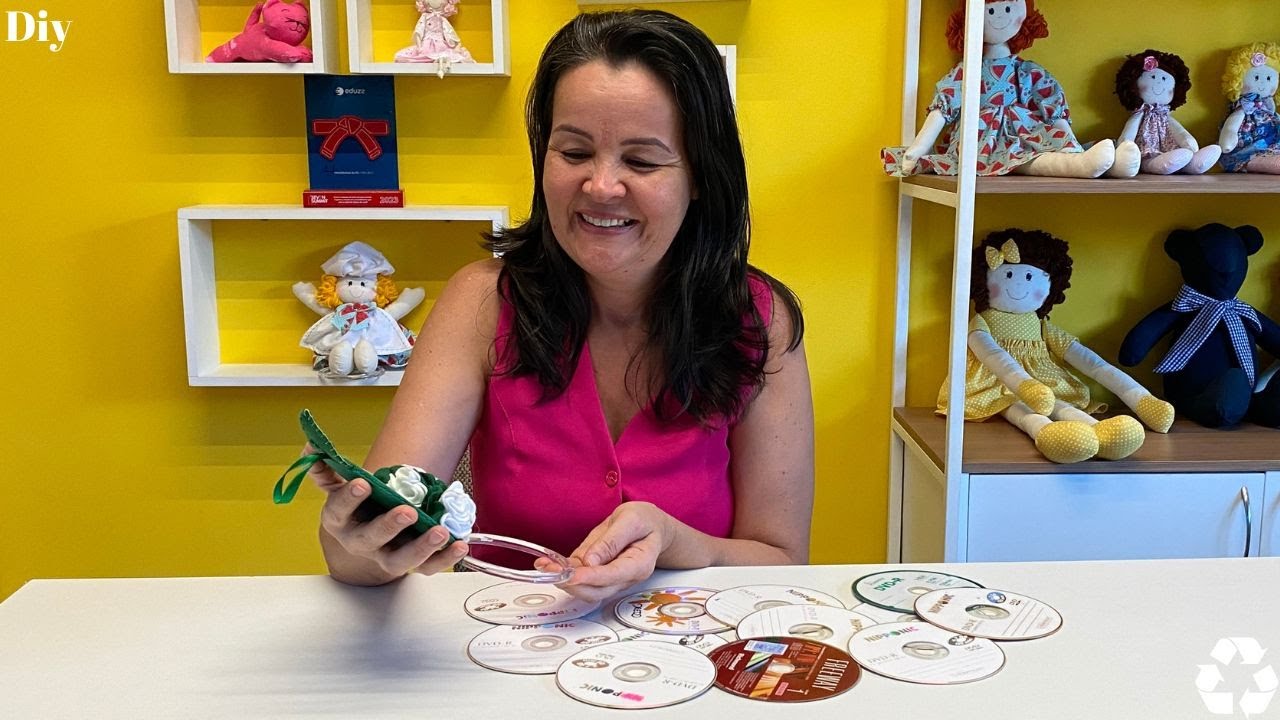 Как сделать легкую салфетку для посуды и подставку для компакт-дисков Fuxico