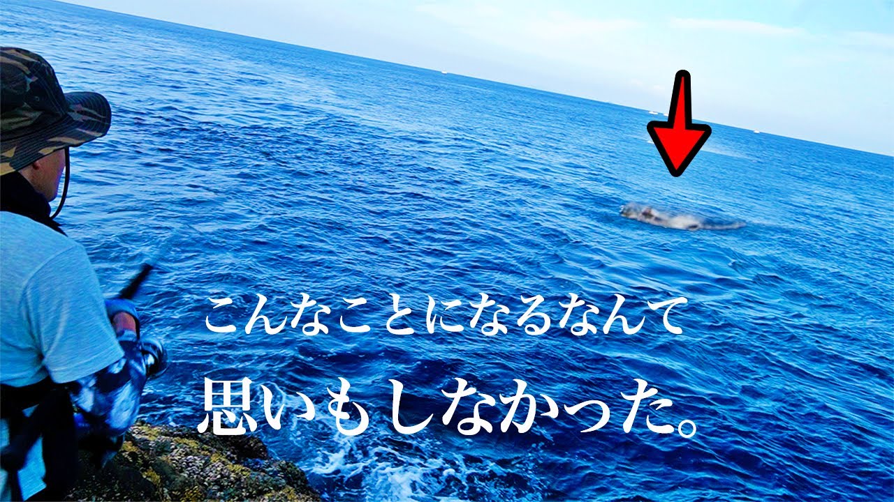 撮影陣も驚愕…釣れた魚に襲い掛かるド級の怪物。本土最南端の地には魔物がいました。【〜ロックショア5魚種チャレンジ〜ロックトレックPFDレビュー】