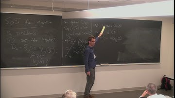 Aram Harrow | Sum-of-squares hierarchies and quantum information