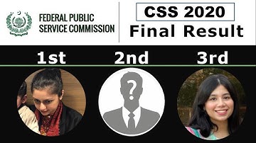CSS 2020 Final Result | CSS Toppers | MAHEEN HASSAN | YASIR NAZIR | TAZEEN ZAFAR