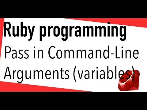 Ruby tutorial - pass in command line arguments