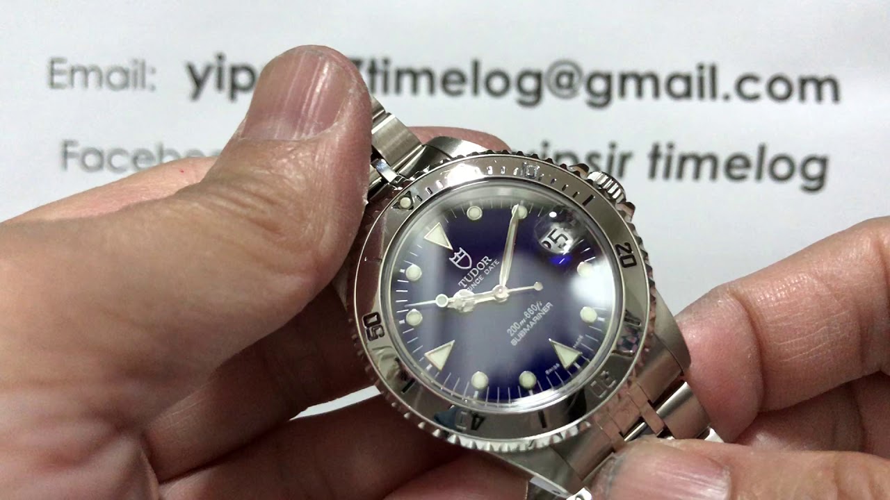 TUDOR SUBMARINER REF.75190 BLUE - YouTube