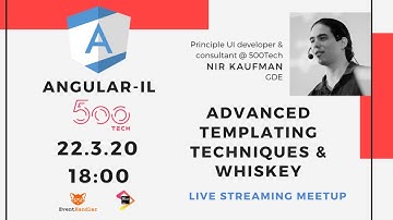 Angular IL March Meetup @ 500Tech Live Streaming (Hebrew)