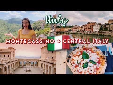 ITALY vlog: Montecassino and Central Italy (Italian food, landscape, city) Travel Italy with me!