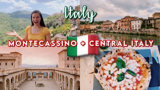 ITALY vlog: Montecassino and Central Italy (Italian food, landscape, city) Travel Italy with me!