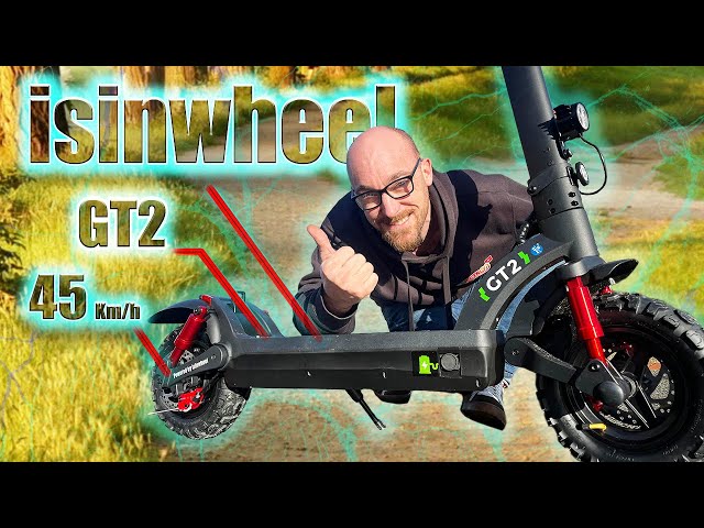 isinwheel® GT2 Trottinette électrique tout terrain 800W pour adultes et  adolescents