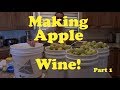 Making Apple Cider Wine - Part 1 - Processing Fresh Fruit