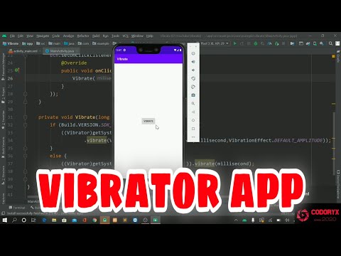 Vibration app in Android studio | Codoryx