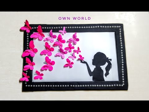 paper-flower-wall-hanging--easy-wall-decoration-ideas---paper-craft---diy-wall-decor