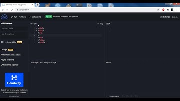 How to write html codes with jsfiddle