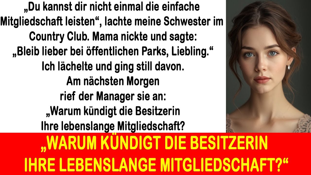 Meine Schwester lachte: „Du kannst dir den Club nicht leisten“ – bis der Manager meinen Namen sagte.