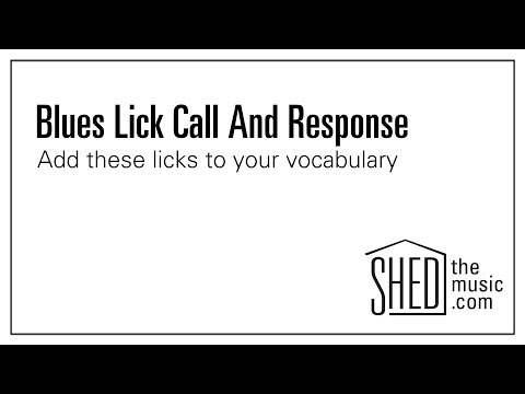Blues lick call and response